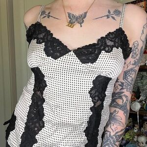 Banana republic silk polka dot tank top